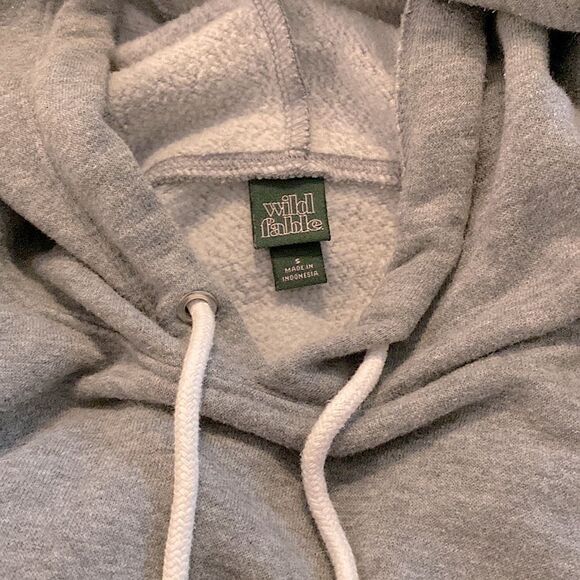 Wild Fable cut off gray hoodie size small S - Picture 3 of 4